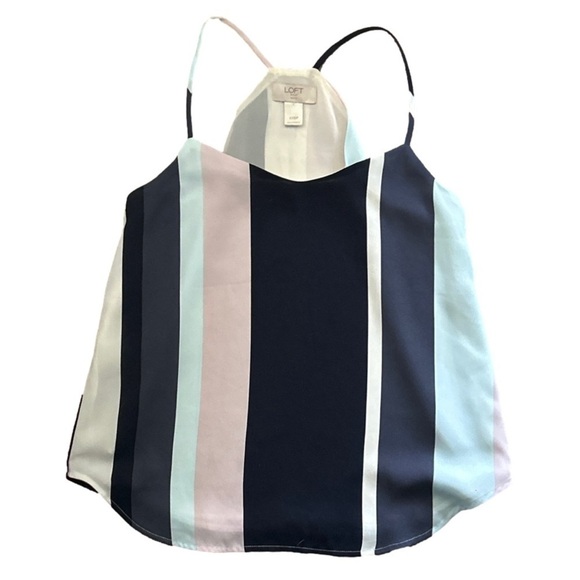 Loft Women's Striped Spaghetti Strap Tank Top, Extra Extra Small - Picture 1 of 5